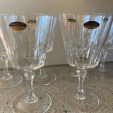 6 verres à vin Cristal d’Arques