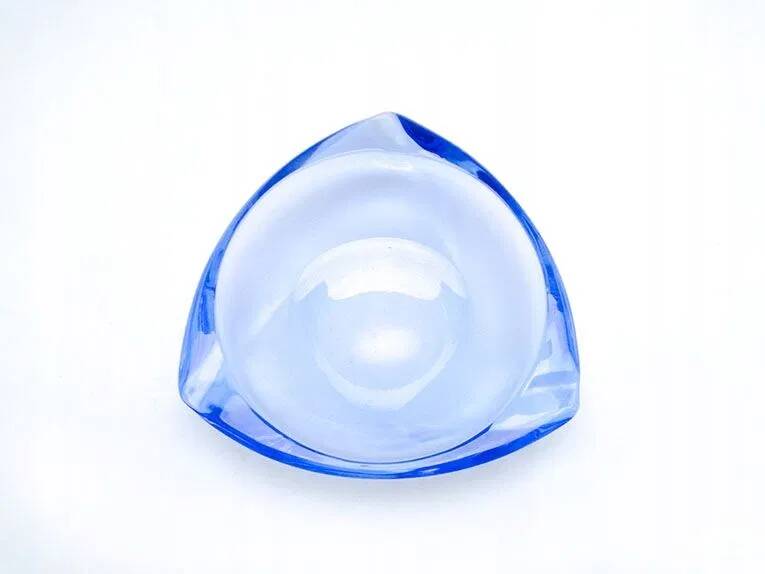 Plat bleu art deco c7f bohemia