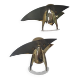 Pair of contemporary German Paul Neuhaus spotlight wall lights