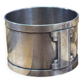 Art Deco napkin ring in silver metal
