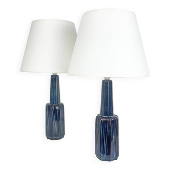 Pair of Einar Johansen ceramic table lamps, Soholm, Denmark, 1960s