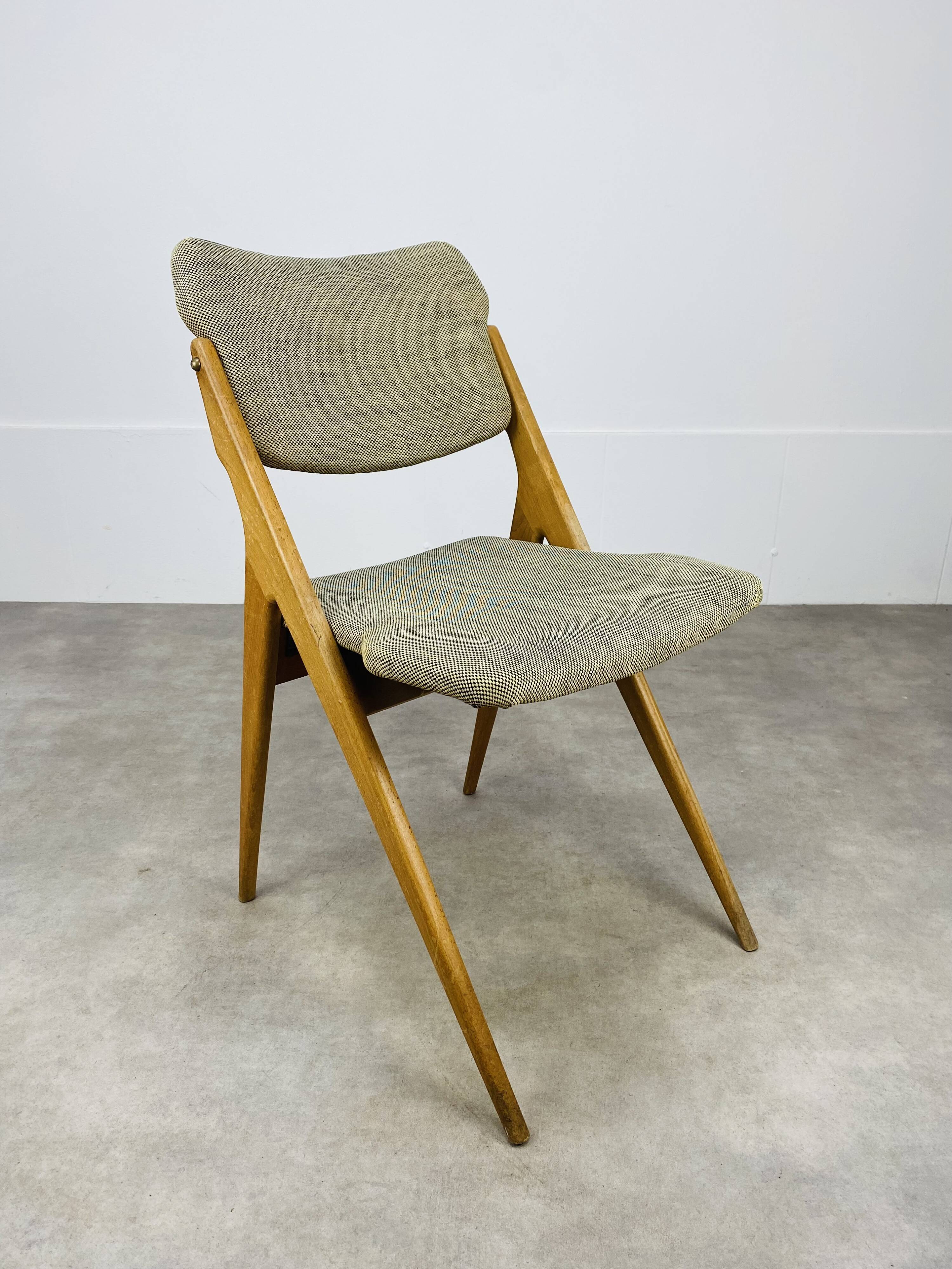 Chaise ciseaux Guermonprez éditions Godfrid années 50