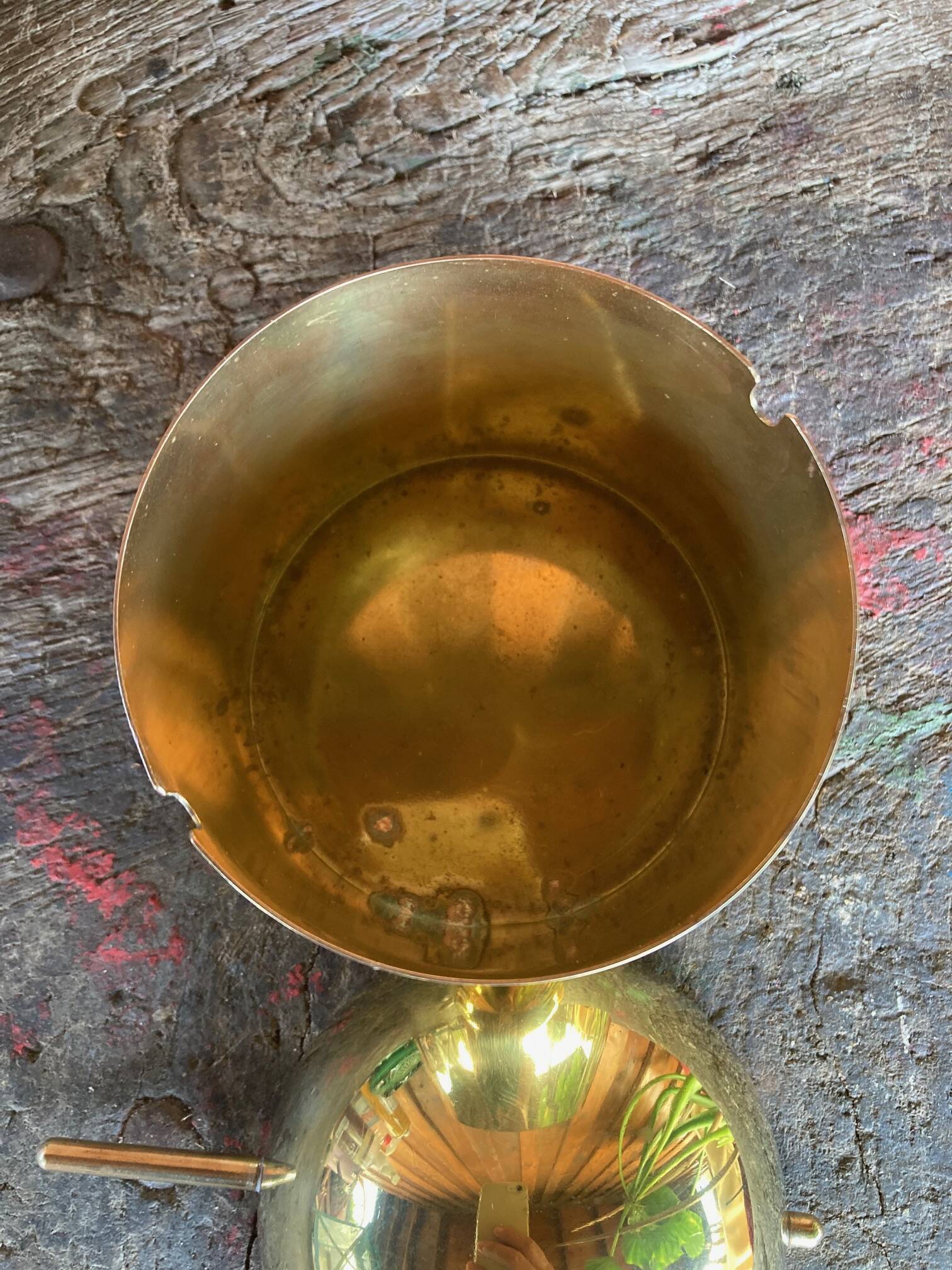 Vintage brass ashtray "Arne Jacobsen", Cylinda-Line 1980/1982
