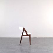Teak & Boucle Chairs Model 31 by Kai Kristiansen for Schou Andersen, 1960s,