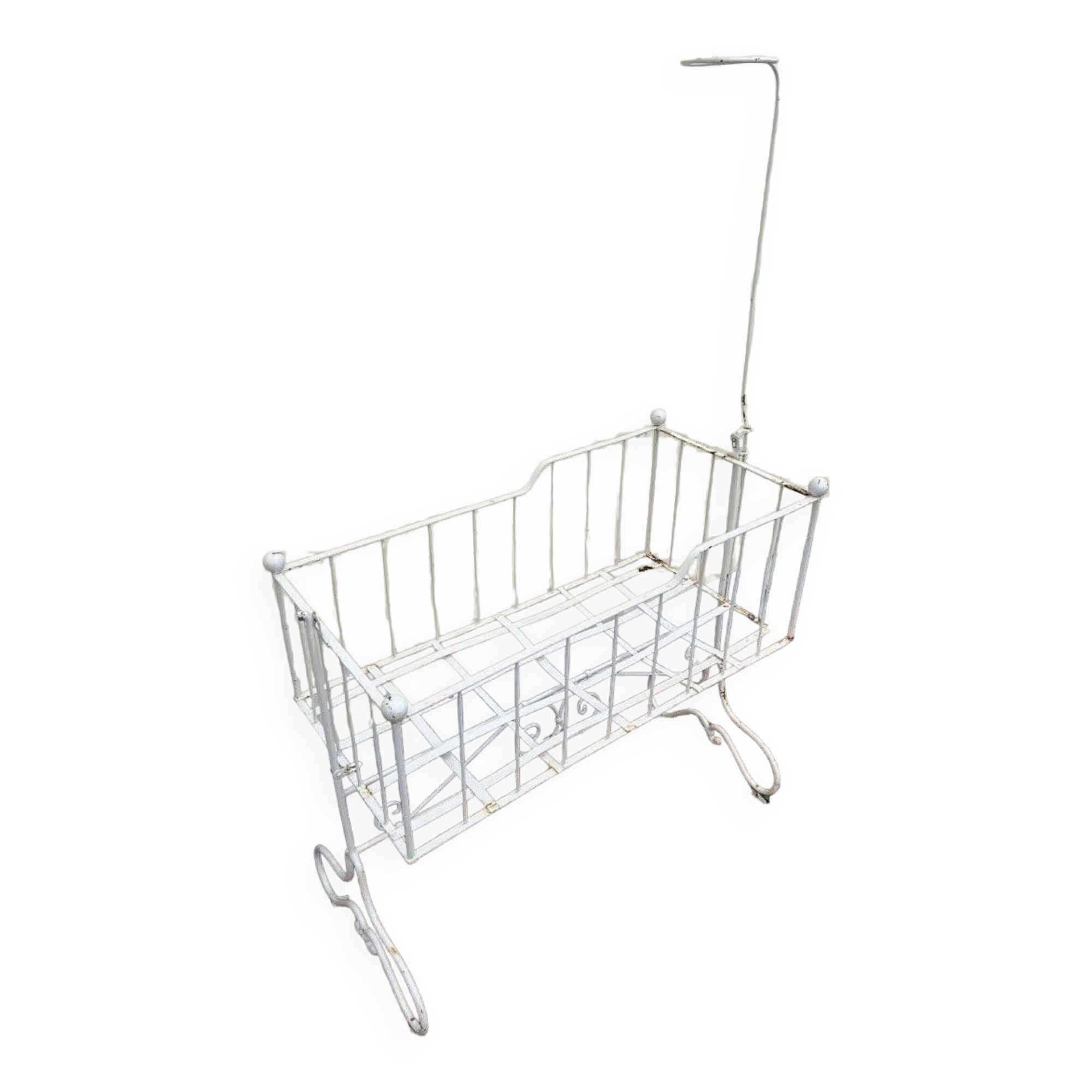Napoleon III Cradle In Painted Iron