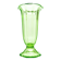 Art Deco vase, pressed uranium glass, Huta Zawiercie, Poland, 1930s