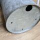 Old large zinc pot with lid / vintage Dimensions: 29x26