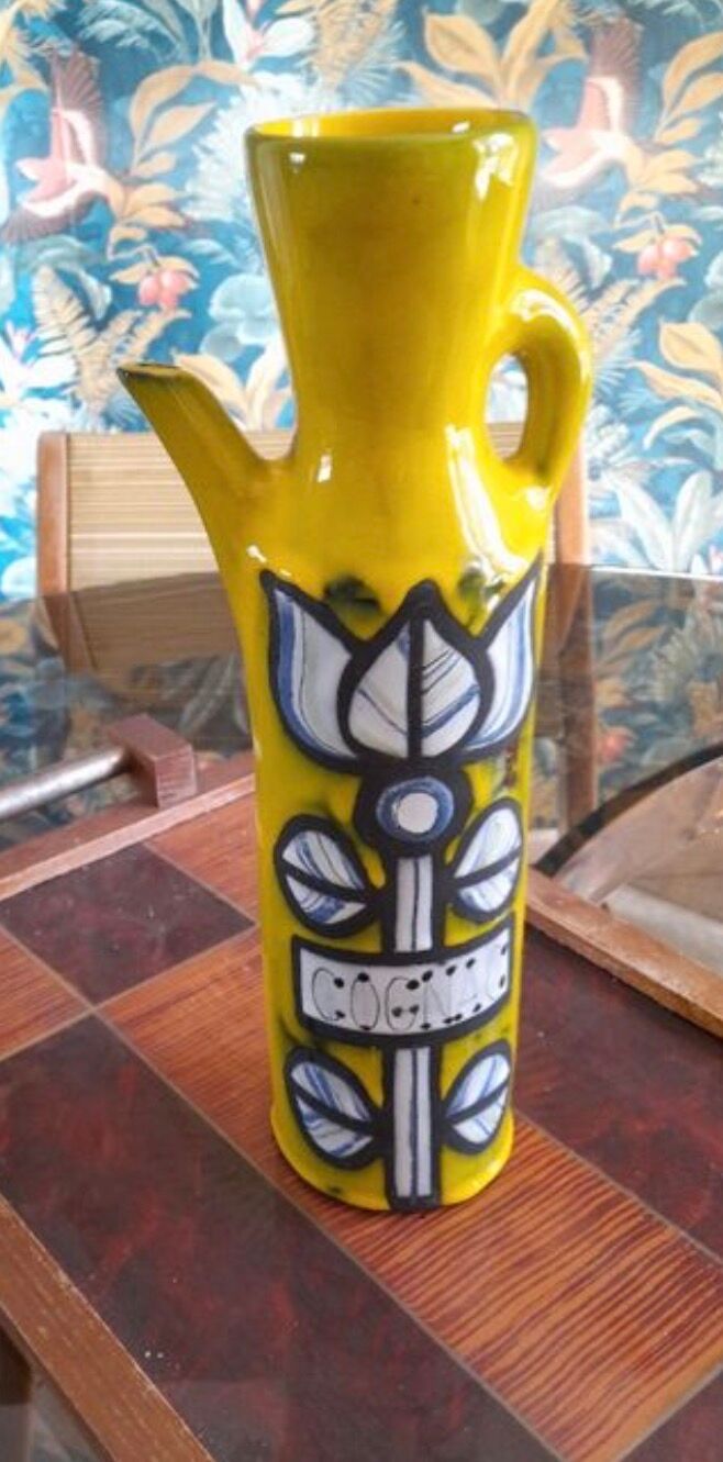 Vase capron vallauris pichet cognac