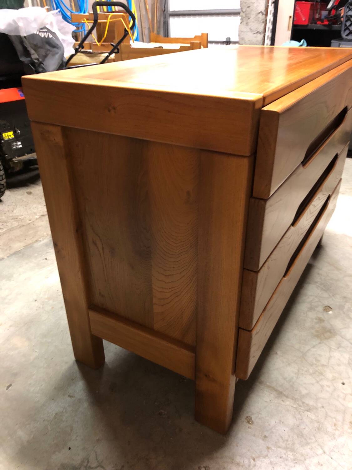 Vintage elm chest of drawers from Maison Regain