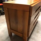 Vintage elm chest of drawers from Maison Regain