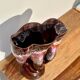 Large purple pink Vallauris vase