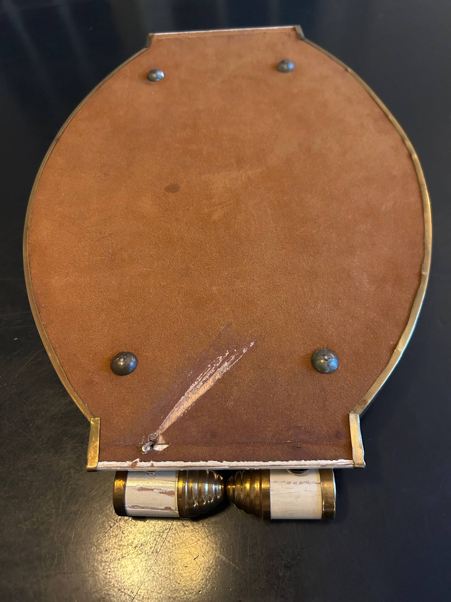 art deco mirrored tray