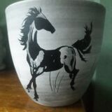 Vintage ceramic signed Millet Sèvres