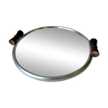 Round mirror tray