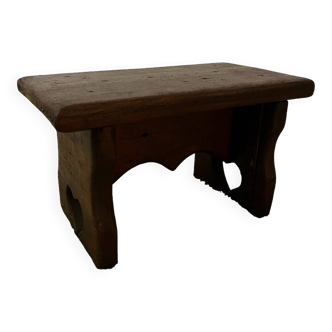 Repose pied petit tabouret esprit chalet montagne