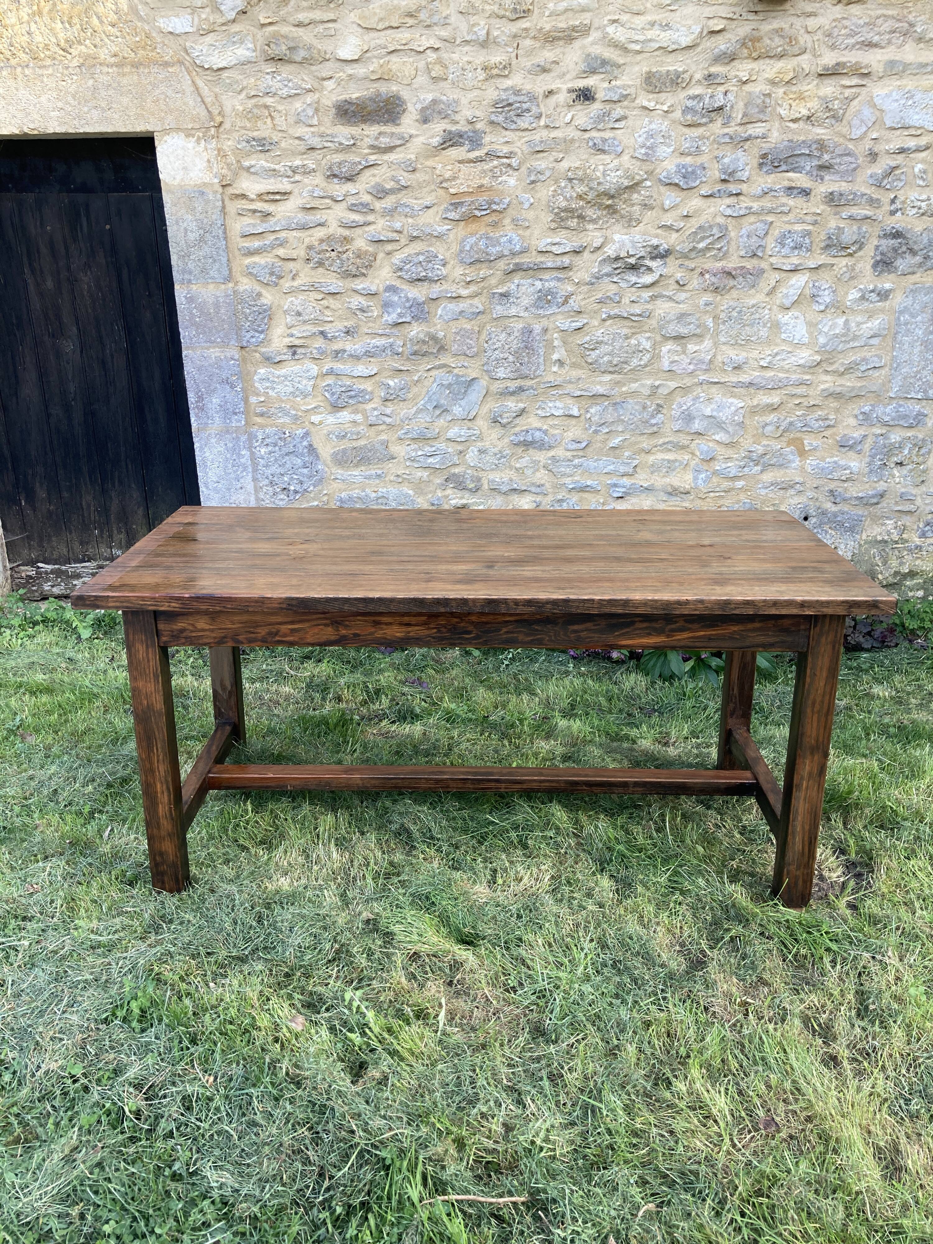 Wooden farmhouse table 160x77
