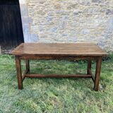 Wooden farmhouse table 160x77