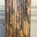 Pair of carved wooden columns in the Louis XVI style, The Crystal Staircase, circa 1880.