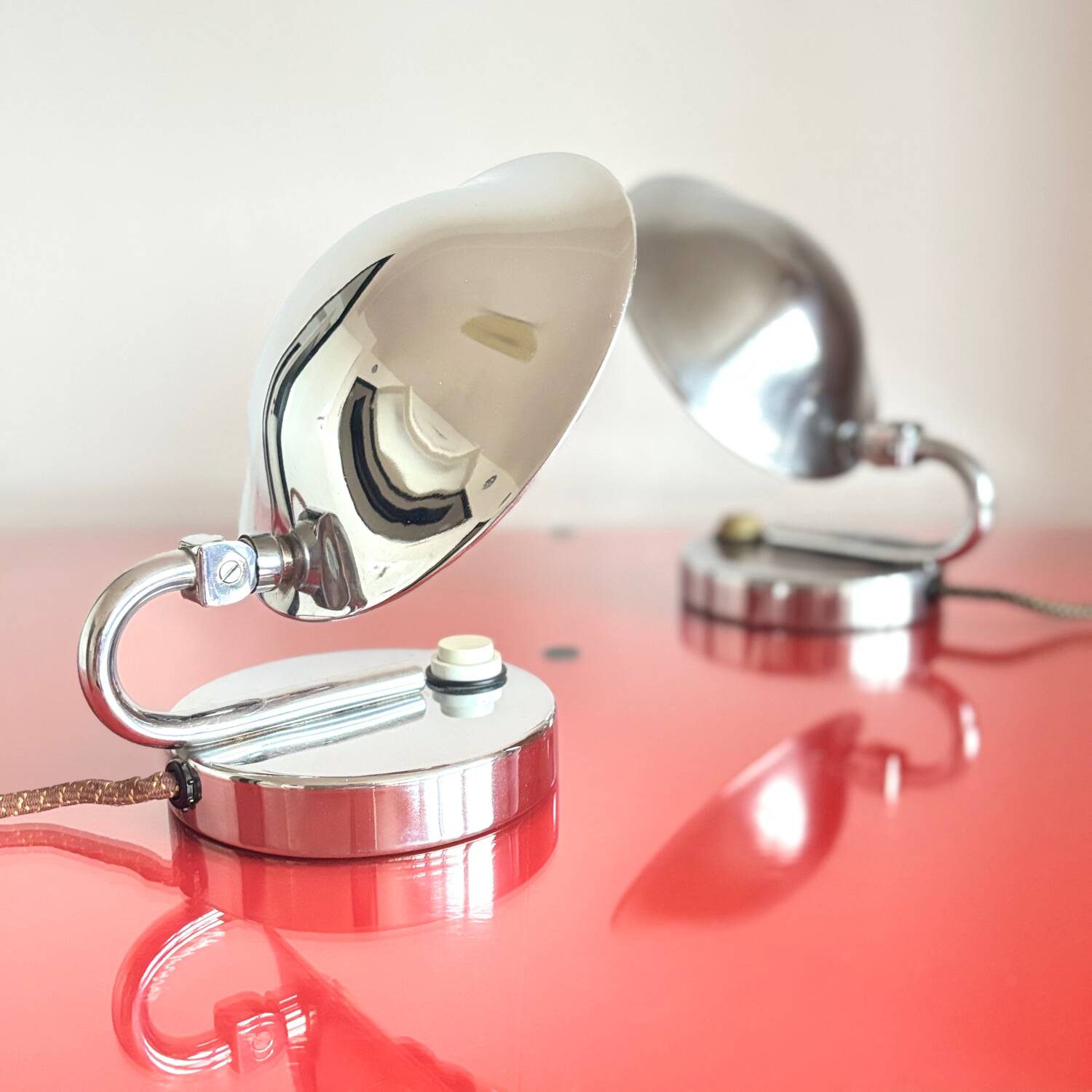 Functionalist table lamps, Napako, Czechoslovakia