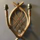 Rattan wall lamp