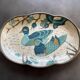 Enameled brass tray