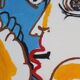Acrylic painting reproduction Picasso "The lovers"