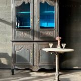 Buffet Normand à deux corps en chêne sculpté