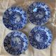 Set of 4 English flat plates from the mid-19th century.