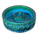 Mid-Century Modern Rimini Blu Pottery Candleholder by Aldo Londi for Bitossi, Italy, 1960s