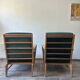 Paire de Fauteuils en chêne 60s