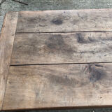 Antique cherry farmhouse table with 3 drawers