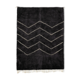 Modern Moroccan carpet black