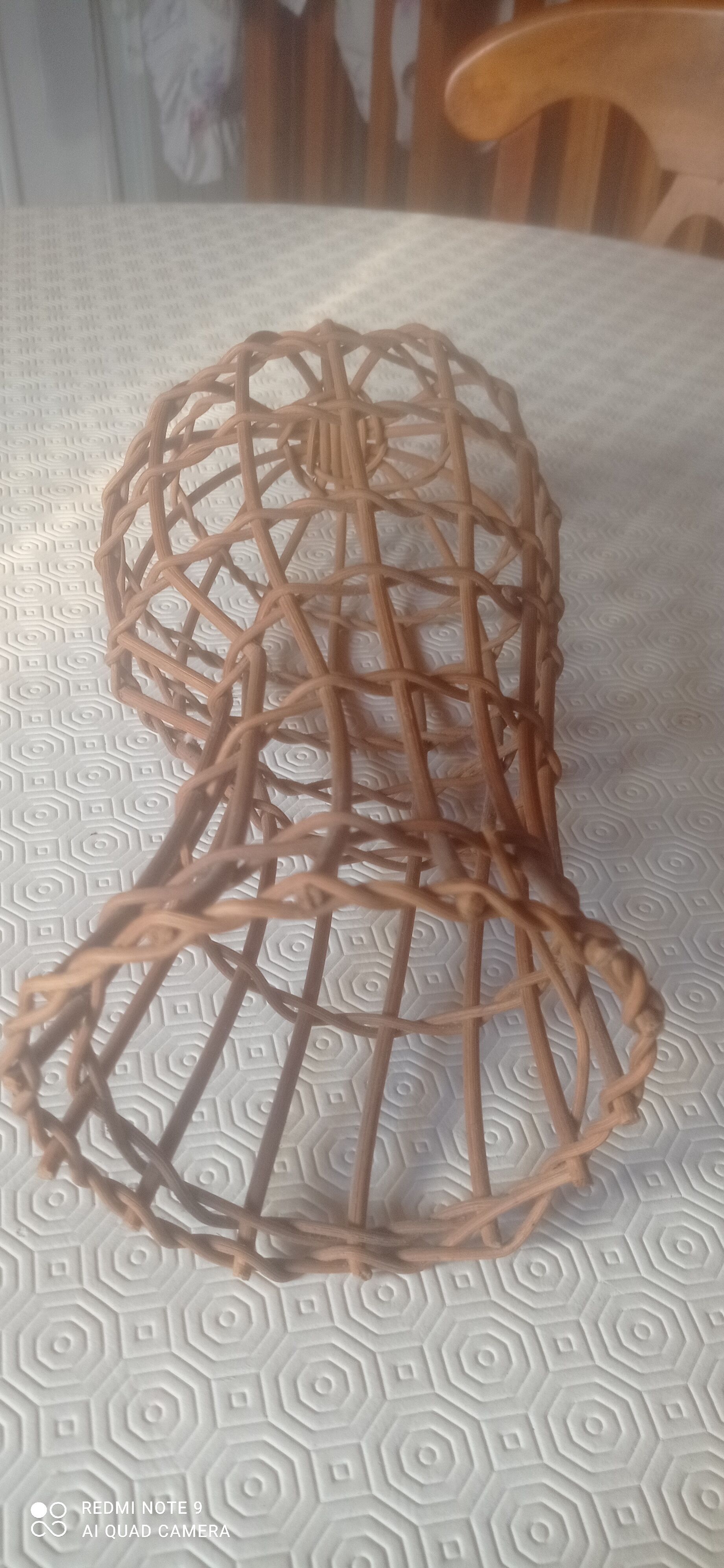 Wicker mannequin head