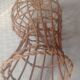Wicker mannequin head