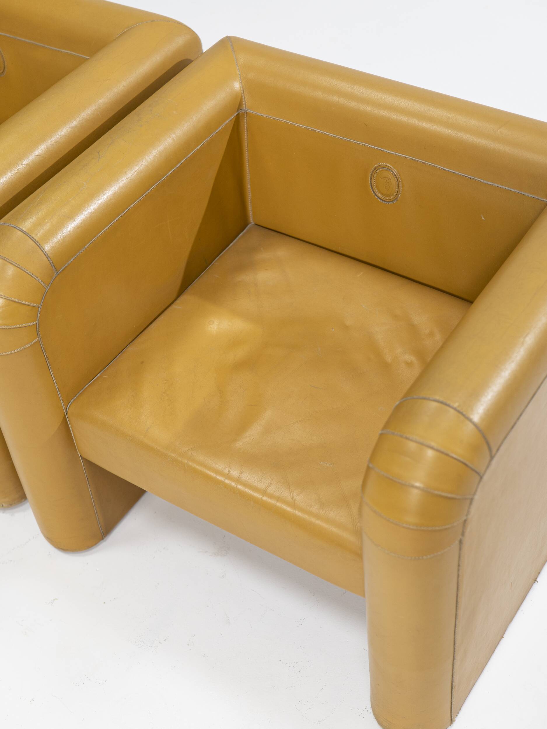 Paire de fauteuils rares de Trussardi, Italie, années 1970