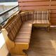 Corner bench for chalet