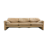 Maralunga 3 places Sofa in beige par Vico Magistretti pour Cassinaa, Italie