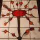 Ceramic and wood coffee table signed dan vallauris 1950/1960