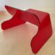 Red plexiglass chair, France 1970s