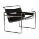 Wassily chair by Marcel Breuer in black leather 1970