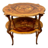 Double side table art nouveau tray