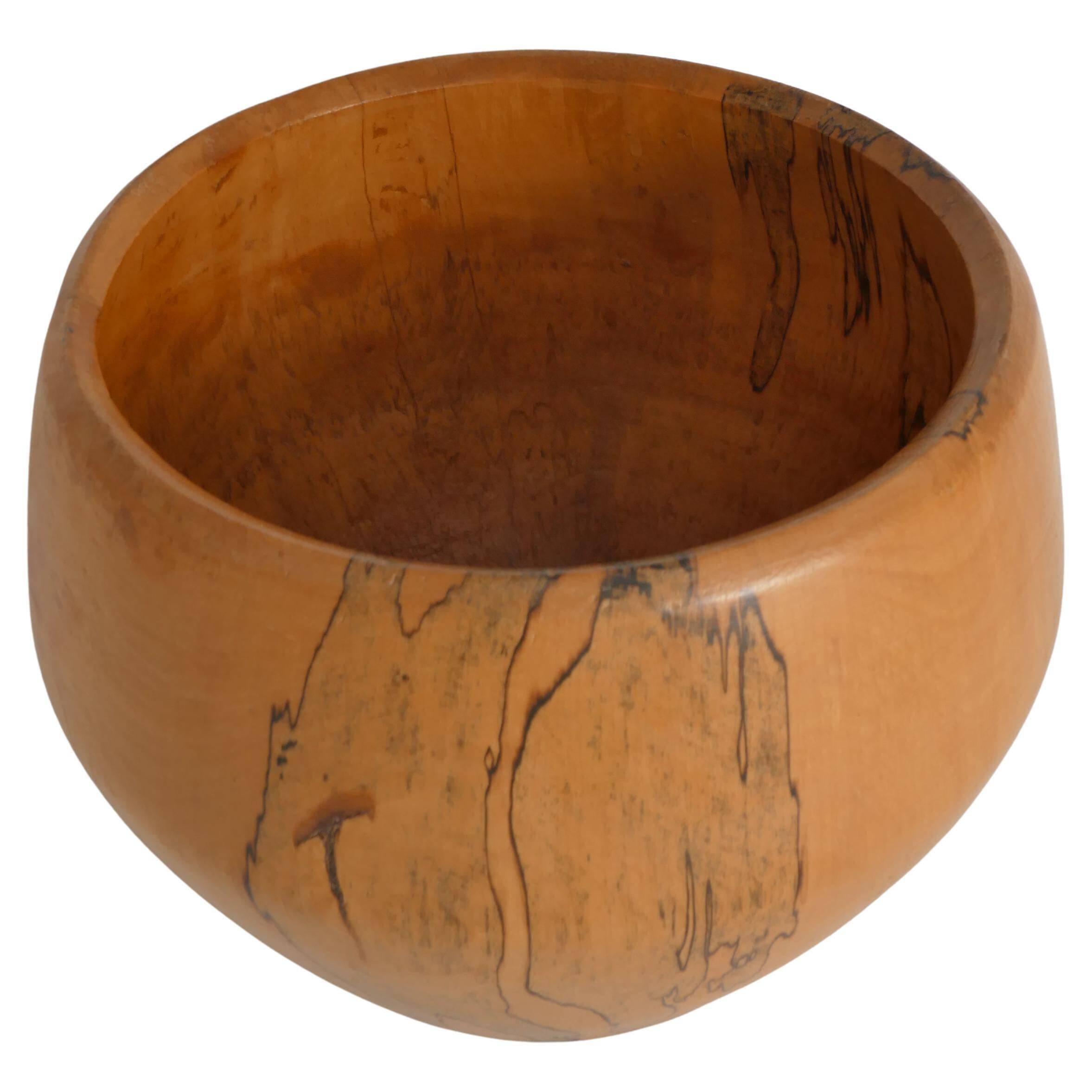 Mid-century Modern Hand-carved Wood Bowl, James Eriksson, Tasserud Sweden 1970s