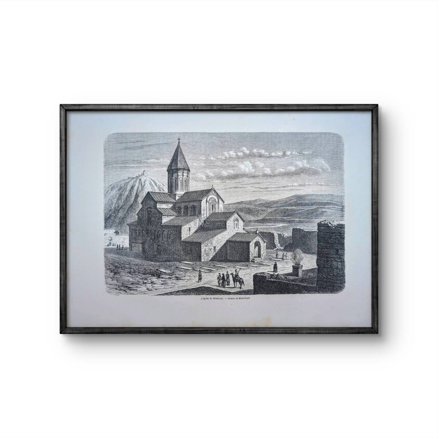 Cathedral of Svetitskhoveli, Georgia. Printed in 1861.