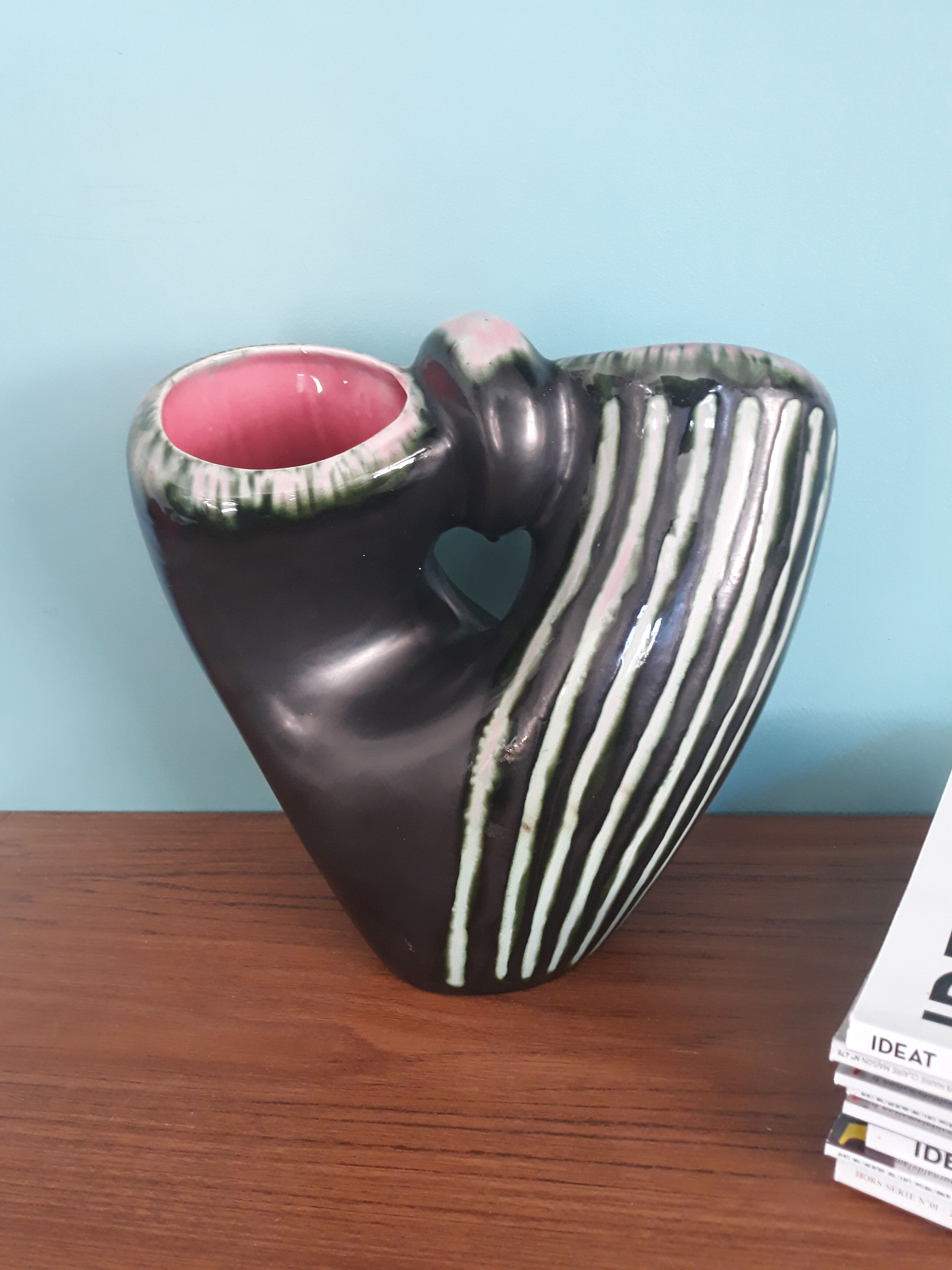 Vase double Vallauris vintage