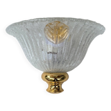 Murano Gold and Trasparent Wall Light, 1970
