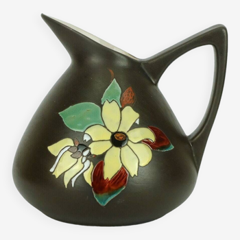 mid century 1950s marei keramik VASE with floral decor model 48 19
