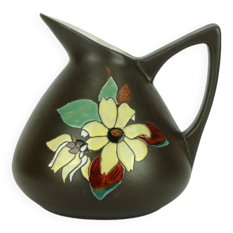 Vase Marei Keramik à décor floral, années 1950
