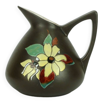 mid century 1950s marei keramik VASE with floral decor model 48 19