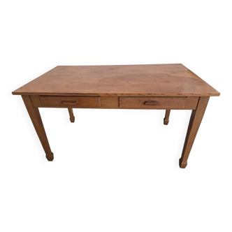 Table/bureau d'administration ancien en chêne