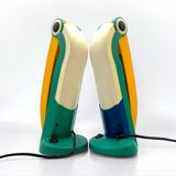 Paire de lampes Toucan par HT Huang en jaune et vert